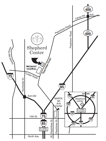 Shepherd Center Map
